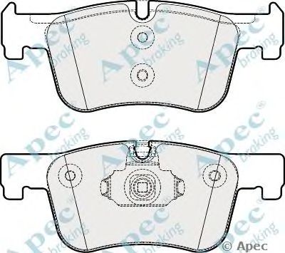 APEC BRAKING pad1875 -  Комплект тормозных колодок, дисковый тормоз